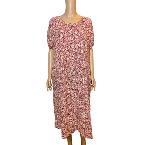 Faherty Carmen Midi Dress size S in Tandoori Floral - Picture 4 of 11